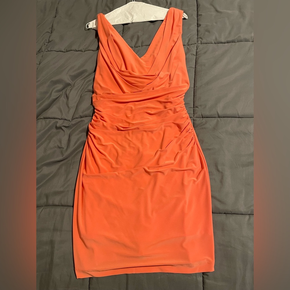 Sexy peach dress
